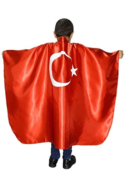 Türk Bayraklı Çocuk Pelerin